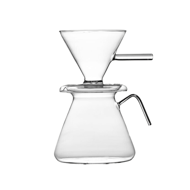 Crema Culture Heat-resistant Glass Coffee Pot with Filter Cup