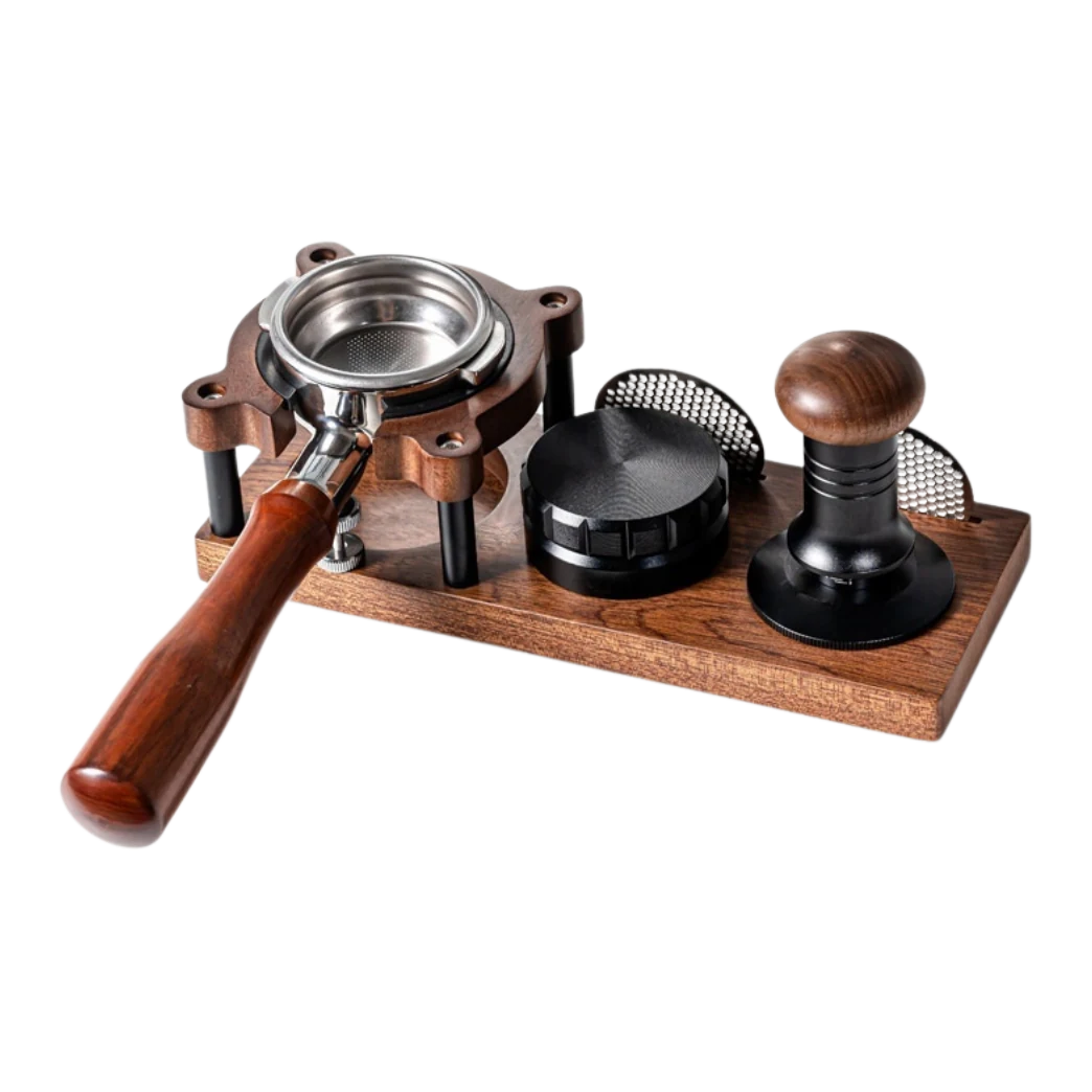 Crema Culture Multifunctional Italian Coffee 51-58mm Solid Wood Press Base — Crema Culture