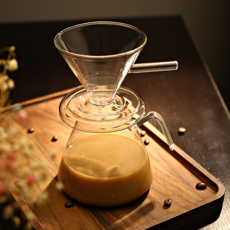 Crema Culture Heat-resistant Glass Coffee Pot with Filter Cup