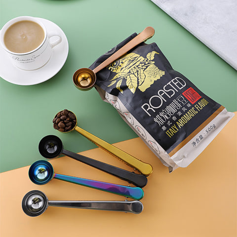 Crema Culture Stainless Steel Coffee Spoon With Clip