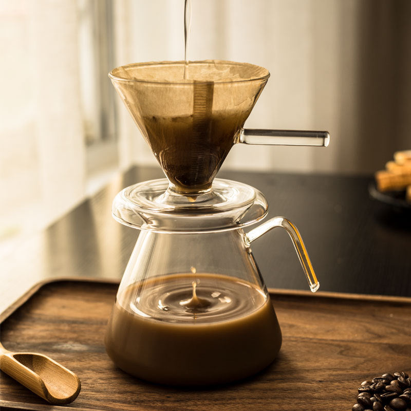 Crema Culture Heat-resistant Glass Coffee Pot with Filter Cup