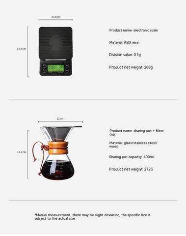 Crema Culture Flow V2 - 4 Piece Drip Filter Coffee Pot Set