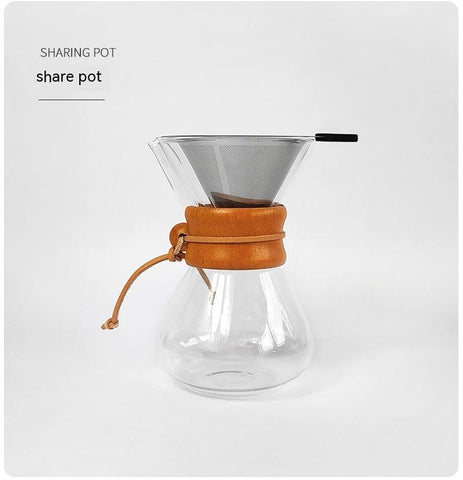 Crema Culture Flow V2 - 4 Piece Drip Filter Coffee Pot Set